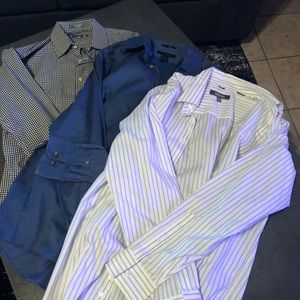 x3 Men’s Large Long-Sleeve Button-Down Lot